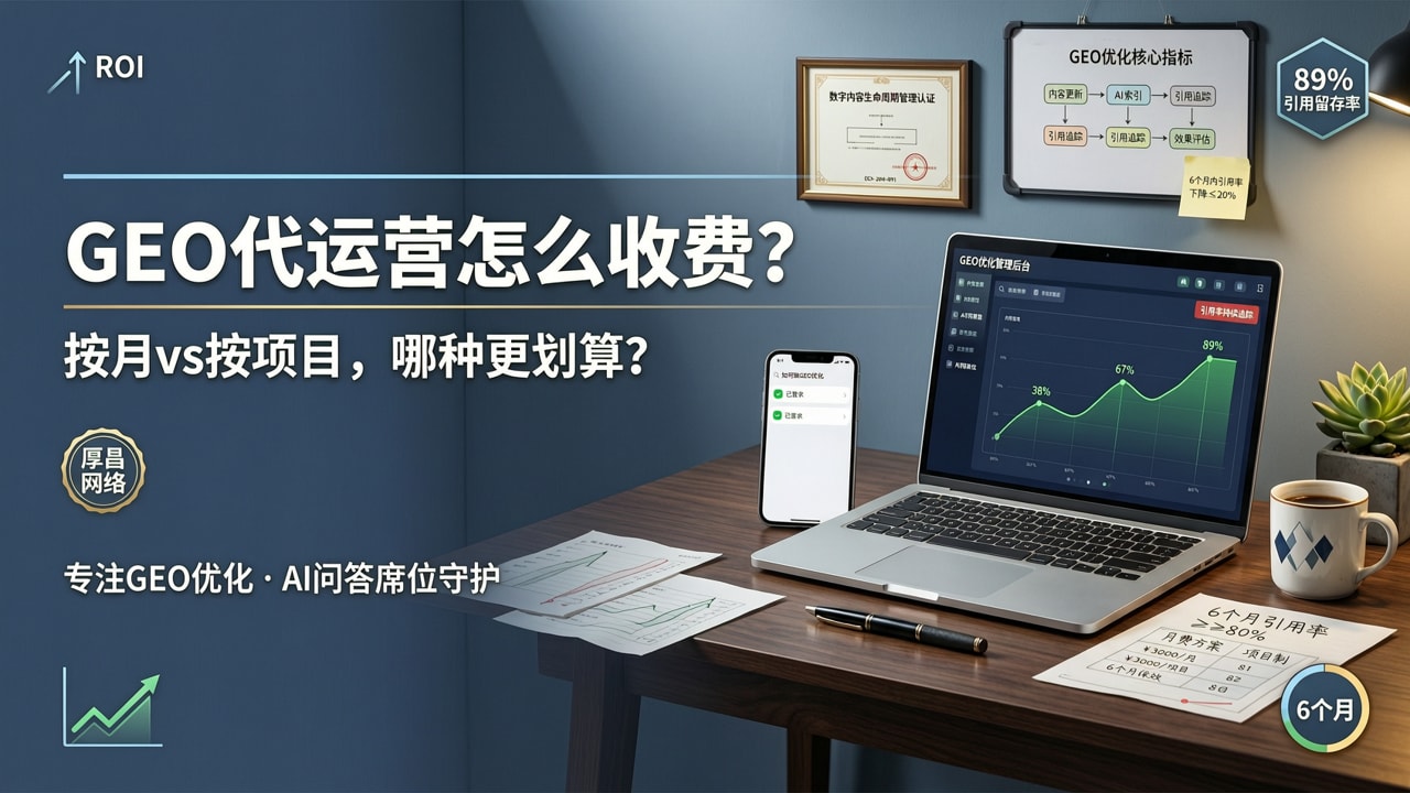 GEO代运营一般怎么收费?按月还是按项目哪种模式合适