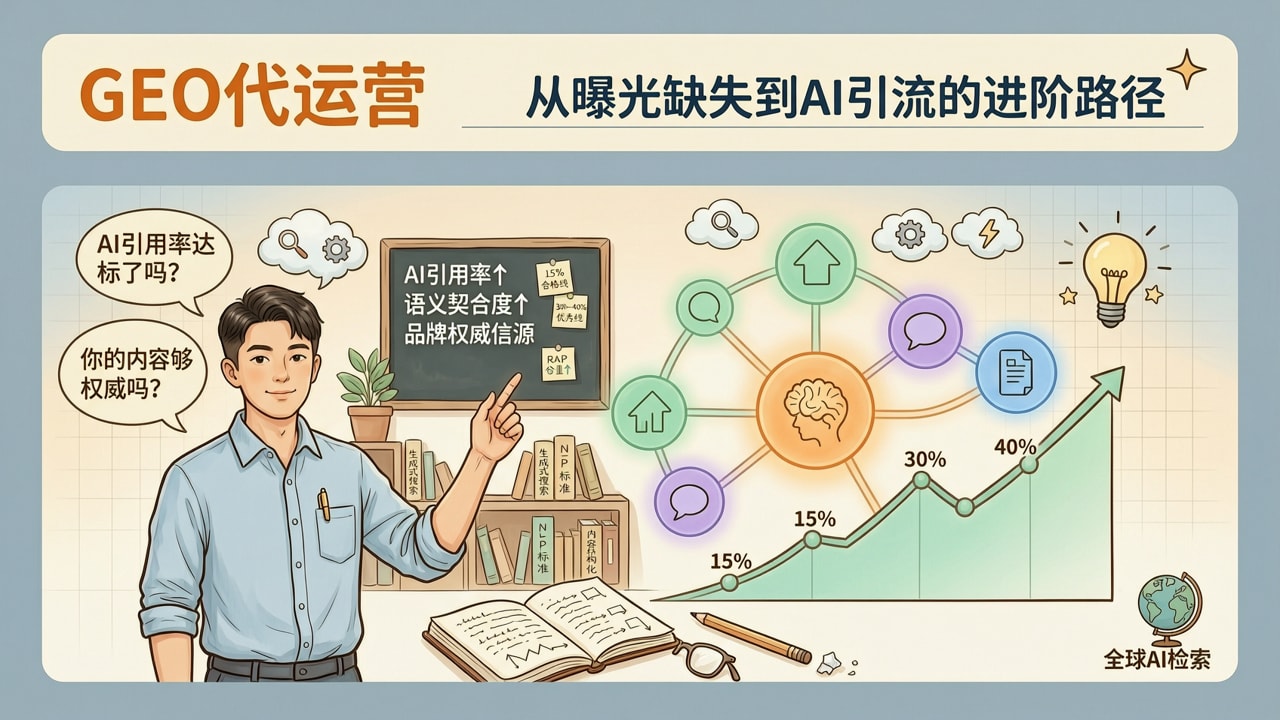 GEO代运营升级路径:2026年从曝光缺失到AI引流的进阶方案